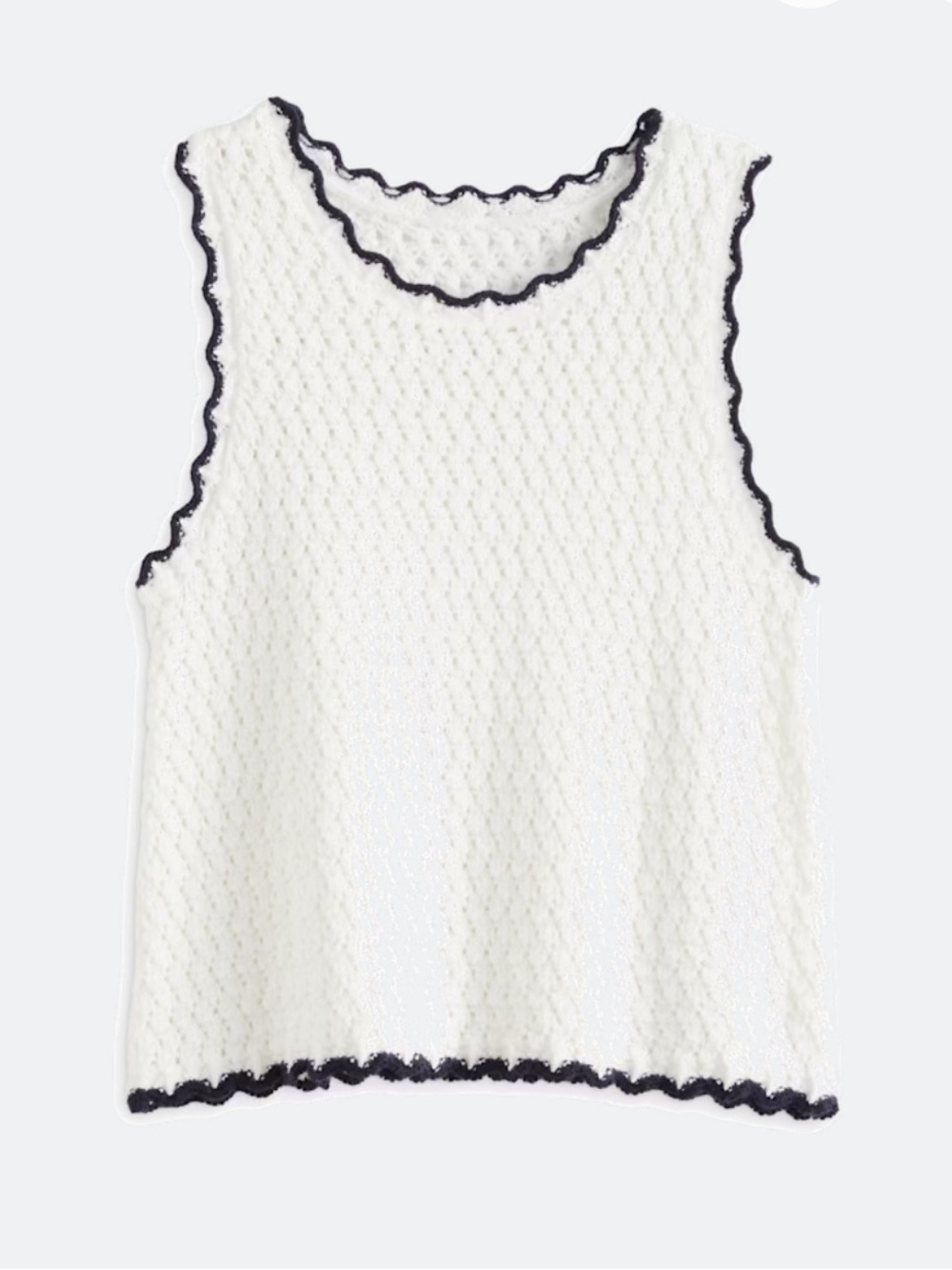 Toddler girl crochet knit tank